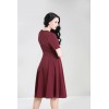 Robe Hell Bunny Mila Burgundy