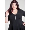 Robe Grande Taille Hell Bunny Mila Noir