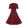 Robe Grande Taille Hell Bunny Mila Burgundy