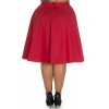 Jupe Grande Taille Hell Bunny Martie 50s Rouge