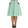 Jupe Grande Taille Hell Bunny Martie 50s Menthe