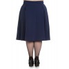 Jupe Grande Taille Hell Bunny Kennedy Bleu Marine
