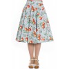 Jupe Hell Bunny Somerset 50'S Bleu
