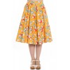 Jupe Hell Bunny Somerset 50'S Orange