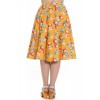 Jupe Hell Bunny Somerset 50'S Orange