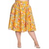 Jupe Grande Taille Hell Bunny Somerset 50'S Orange