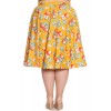 Jupe Grande Taille Hell Bunny Somerset 50'S Orange