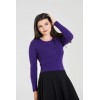 Cardigan Hell Bunny Paloma Violet