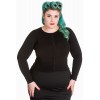 Cardigan Grande Taille Hell Bunny Paloma Noir