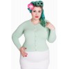 Cardigan Grande Taille Hell Bunny Paloma Menthe