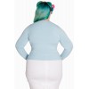 Cardigan Grande Taille Hell Bunny Paloma Bleu ciel