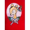 Cardigan Hell Bunny Noelle Bleu rouge