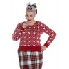 Pull Grande Taille Hell Bunny Aurora Rouge