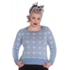 Pull Grande Taille Hell Bunny Aurora Bleu ciel