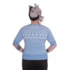 Pull Grande Taille Hell Bunny Katherine Bleu ciel