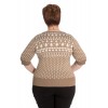 Pull Grande Taille Hell Bunny Katherine taupe