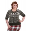 Pull Grande Taille Hell Bunny Katherine Vert