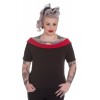 Top Grande Taille Hell Bunny Chloe Rouge