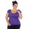 Top Grande Taille Hell Bunny Melissa Violet