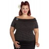 Top Grande Taille Hell Bunny Anna noir