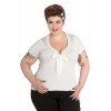 Top Grande Taille Hell Bunny Angette Silver