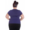 Top Grande Taille Hell Bunny Angette Violet