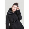 Manteau hiver Hell Bunny Sarah Jane Noir