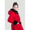 Manteau hiver Hell Bunny Sarah Jane Rouge