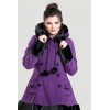 Manteau hiver Hell Bunny Sarah Jane Violet