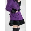 Manteau hiver Hell Bunny Sarah Jane Violet