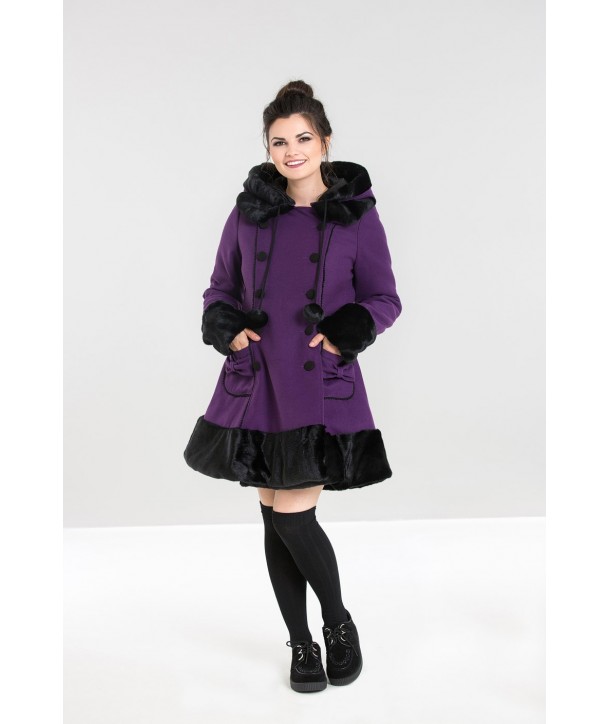 Manteau Grande Taille Hell Bunny Sarah Jane Violet