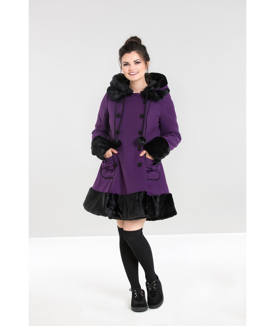 manteau violet femme grande taille