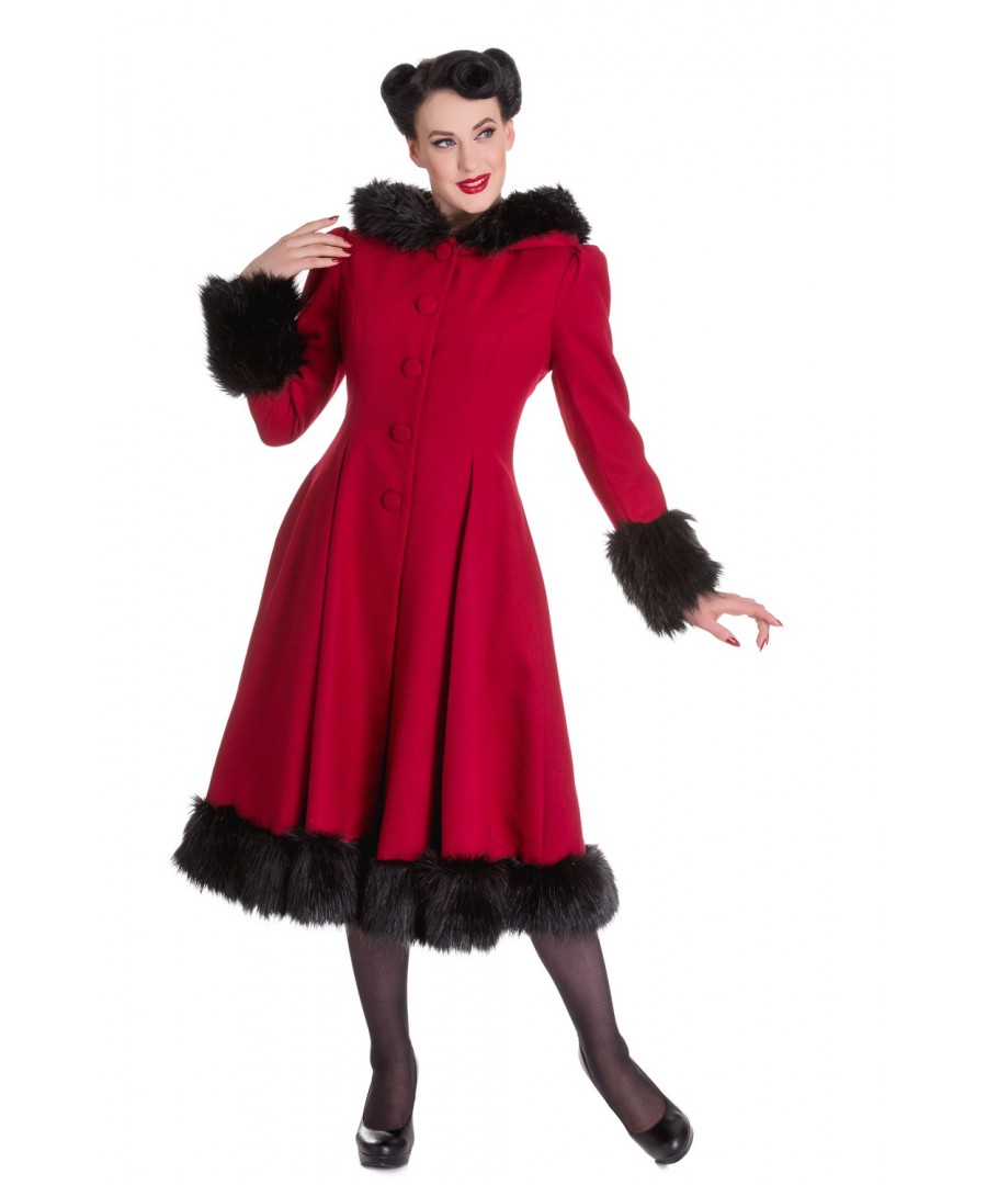 Manteau Hell Bunny retro rockabilly 10008057 ELVIRA COAT