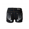 Short Darside Clothing Dark Blue Skele Hands