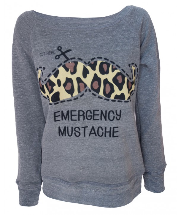 Pull Darkside Clothing Emergency Moustache Gris