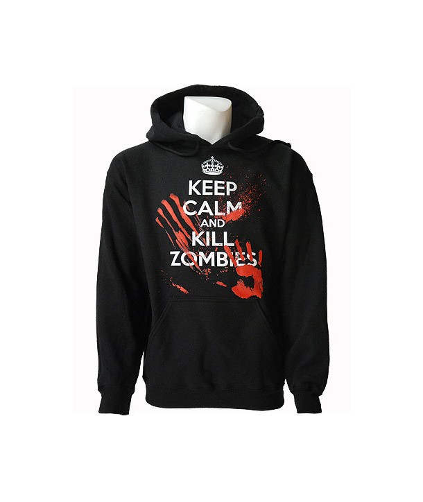 Sweat Shirt Darkside Clothing Keep Calm Kill Zombies