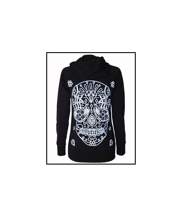 Sweat Shirt Veste Darkside Clothing White Sugar