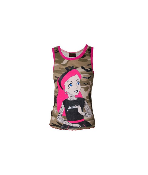 Debardeur Darkside Femme Tattoo Princess Camouflage