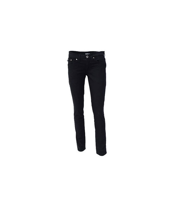 Pantalon Slim Darkside Clothing Black Low Rise