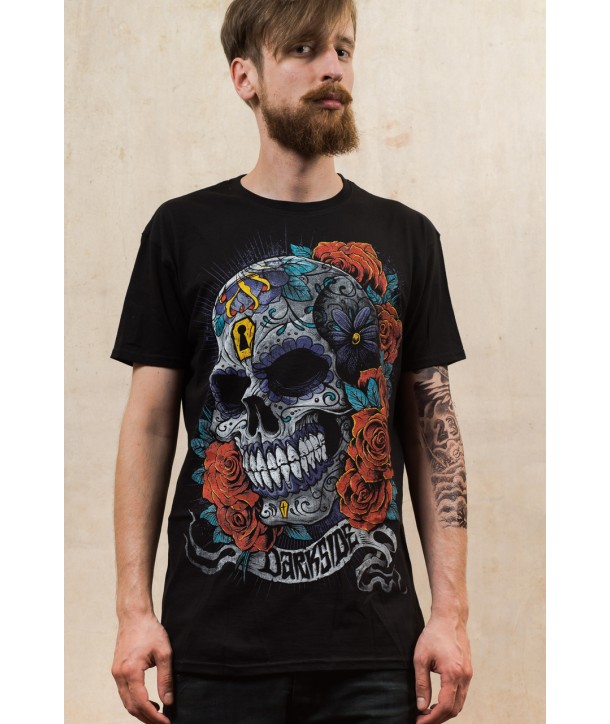 Tee Shirt Darkside Homme Mexican Sugar Skull