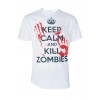 Tee Shirt Darkside Homme Keep Calm And Kill Zombies