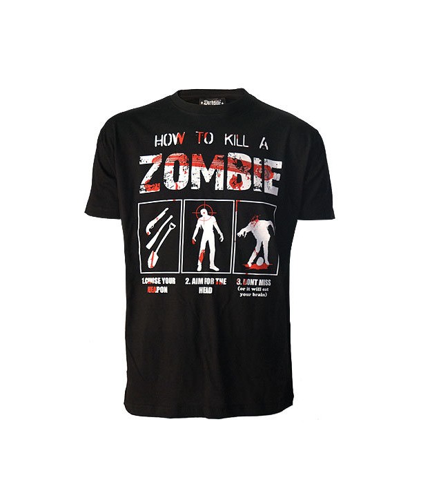 Tee Shirt Darkside Homme How To Kill A Zombie