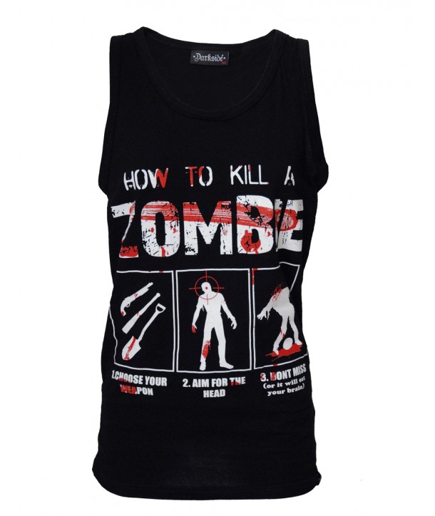 Debardeur Darkside Homme How To Kill A Zombie Noir