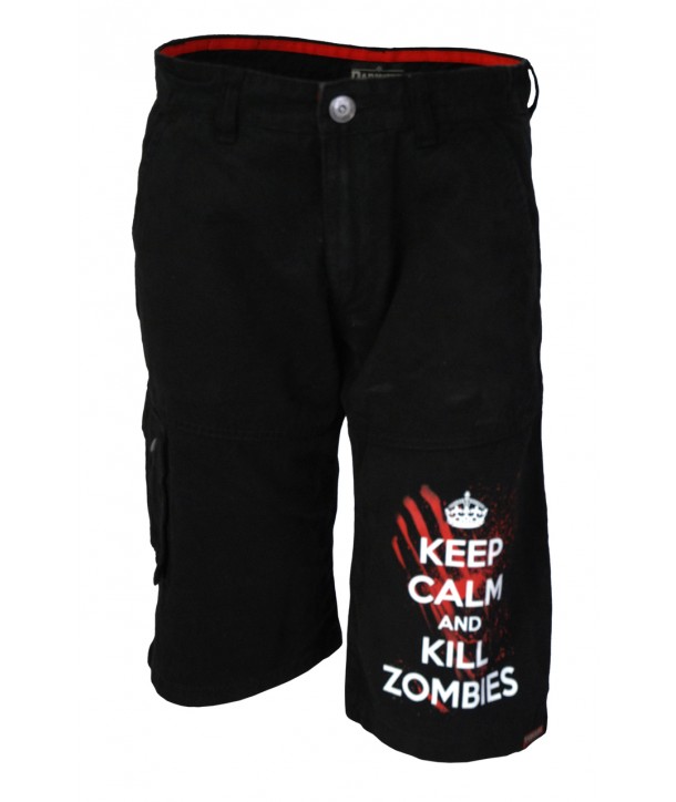 Short Darkside Homme Keep Calm Kill Zombies