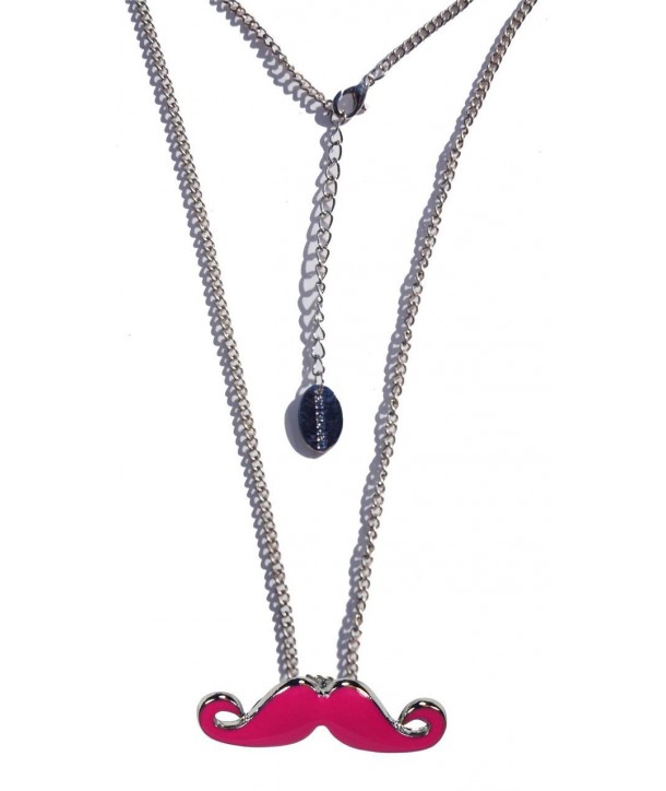 Collier Darkside Pink Moustache