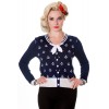 Cardigan Banned Clothing Small Anchors bleu