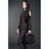 Sac Queen Of Darkness Gothique Shoulder Bag With 2 Pockets Decorated Wi
