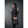 Sac Queen Of Darkness Gothique Shoulder Bag With 2 Pockets Decorated Wi