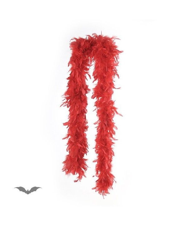Boa Queen Of Darkness Gothique Red Feather Boa