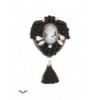 Patche Queen Of Darkness Gothique Brooch With Jewels And Tuft